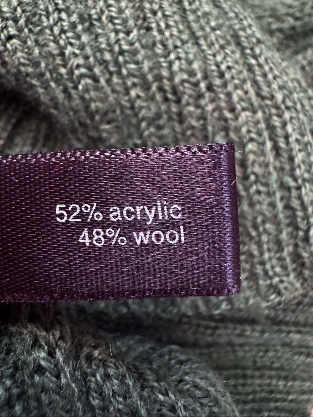 The Limited 2007 Y2K Olive Green Cable Knit Deep V Neck Sweater L - Picture 6 of 7